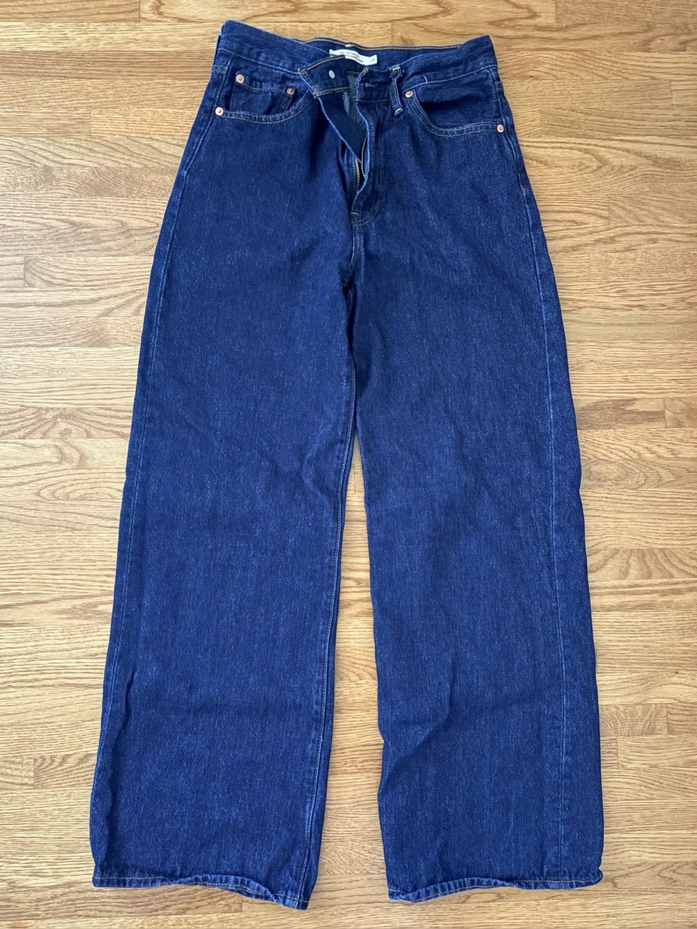 Levi’s ribcage Wide-Leg Dark Blue Jeans